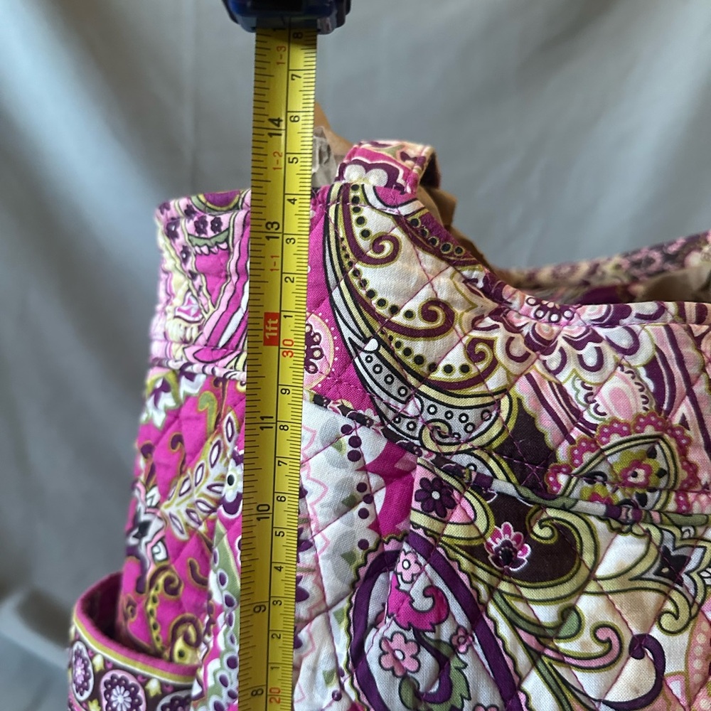 Vera Bradley Laura Shoulder Bag in the Very Berry Paisley pattern - Picture 7 of 10